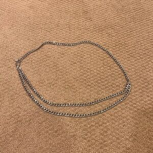 Dolls Kill Silver Chain Belt